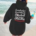 Somebody's Loudmouth Baseball Mom Mothers Day Baseball Women Hoodie Back Print Somebody's Loudmouth Baseball Mom Mothers Day Baseball Women Hoodie Back Print