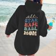 All Star Baseball Mom Women Hoodie Back Print