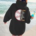 It Takes a Lot Of Balls To Be a Baseball Mom Women Hoodie Back Print