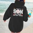 Thats My Son Out There And Not Yours Baseball Mom Women Hoodie Back Print Thats My Son Out There And Not Yours Baseball Mom Women Hoodie Back Print