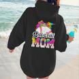 Tie Dye Baseball Mom Baseball Mama Sport Mother's Day Women Hoodie Back Print Tie Dye Baseball Mom Baseball Mama Sport Mother's Day Women Hoodie Back Print