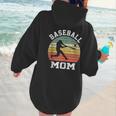 Vintage Baseball Mom Baseball Lover Women Hoodie Back Print Vintage Baseball Mom Baseball Lover Women Hoodie Back Print