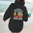 Vintage Baseball Mom Mom Baseball Lover Women Hoodie Back Print Vintage Baseball Mom Mom Baseball Lover Women Hoodie Back Print