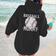 Vintage Baseball Mommy Mother's Day Sports Lover Mom Women Hoodie Back Print Vintage Baseball Mommy Mother's Day Sports Lover Mom Women Hoodie Back Print