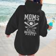 Women's Baseball Mom Moms Against Baseball Pants Proud Women Hoodie Back Print Women's Baseball Mom Moms Against Baseball Pants Proud Women Hoodie Back Print