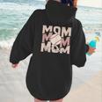 Women's Retro Baseball Mama Distressed Baseball Mom Life Women Hoodie Back Print Women's Retro Baseball Mama Distressed Baseball Mom Life Women Hoodie Back Print