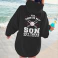 Yes This Is My Son Out Baseball Mom Women Hoodie Back Print Yes This Is My Son Out Baseball Mom Women Hoodie Back Print