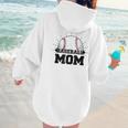 American Flag Patriotic Game Day Baseball Mom Women Hoodie Back Print American Flag Patriotic Game Day Baseball Mom Women Hoodie Back Print