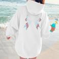 Baseball Bow Baseball Mom Women Baseball Mama Premium Women Hoodie Back Print Baseball Bow Baseball Mom Women Baseball Mama Premium Women Hoodie Back Print
