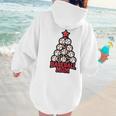 Baseball Christmas Tree Proud Baseball Mom Tee Women Hoodie Back Print