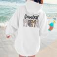 Baseball Mama Coquette Mother's Day Baseball Mom Vintage Women Hoodie Back Print