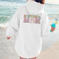 Baseball Mom Bleached Messy Bun Game Day Women Hoodie Back Print Baseball Mom Bleached Messy Bun Game Day Women Hoodie Back Print