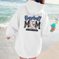 Baseball Mom Blue Varsity Baseball Mama Cute Mother's Day Women Hoodie Back Print Baseball Mom Blue Varsity Baseball Mama Cute Mother's Day Women Hoodie Back Print