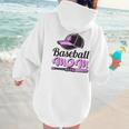 Baseball Mom Club Cool Women Hoodie Back Print Baseball Mom Club Cool Women Hoodie Back Print