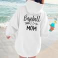 Baseball Mom Cute Arrow Father's Mother's Xmas Day Women Hoodie Back Print