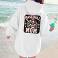 Baseball Mom Dog Mother's In My Baseball Mom Era Women Hoodie Back Print