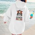 Baseball Mom Game Day Messy Bun Leopard Mother's Day Women Hoodie Back Print Baseball Mom Game Day Messy Bun Leopard Mother's Day Women Hoodie Back Print