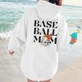 Baseball Mom Game Day Game Day Women Hoodie Back Print