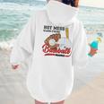 Baseball Mom Hot Mess Always Stressed Baseball Mama Women Hoodie Back Print