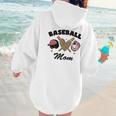 Baseball Mom Leopard Heart Game Day Love Mommy Women Hoodie Back Print Baseball Mom Leopard Heart Game Day Love Mommy Women Hoodie Back Print
