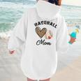 Baseball Mom Leopard Heart Baseball Player Kids Women Hoodie Back Print Baseball Mom Leopard Heart Baseball Player Kids Women Hoodie Back Print
