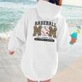 Baseball Mom Leopard Like a Normal But Louder And Prouder Women Hoodie Back Print