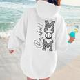 Baseball Mom Leopard Women Hoodie Back Print