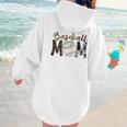 Baseball Mom Mama Mother Women Hoodie Back Print Baseball Mom Mama Mother Women Hoodie Back Print