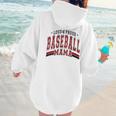 Baseball Mom Baseball Mama Mother's Day Red Loud Proud Women Hoodie Back Print