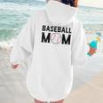 Baseball Mom Mommy Mama Mother's Day Women Retro Ball Sports Women Hoodie Back Print