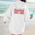 Baseball Mom Mother Mothers Of Baseball Athletes Women Hoodie Back Print