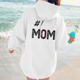 Baseball Mom Number One 1 Mother Baseball Lover Mother's Day Women Hoodie Back Print