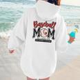 Baseball Mom Red Varsity Baseball Mama Cute Mother's Day Women Hoodie Back Print Baseball Mom Red Varsity Baseball Mama Cute Mother's Day Women Hoodie Back Print