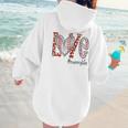 Baseball Mom Shirt Heart Love Baseball Nannylife Women Hoodie Back Print