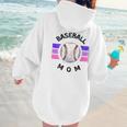 Baseball Mom Sports Mom Proud Baseball Mom Women Hoodie Back Print