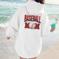 Baseball Mom Sports Red Women Hoodie Back Print Baseball Mom Sports Red Women Hoodie Back Print