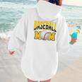 Baseball Mom Sports Mom Yellow Women Hoodie Back Print Baseball Mom Sports Mom Yellow Women Hoodie Back Print