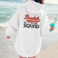 Baseball Mom Squad For Baseball Mom Women Hoodie Back Print