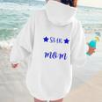 BASEBALL STAR MOM Sporty Design For Proud Baseball Moms Women Hoodie Back Print