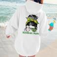 Brazil Baseball Mom Messy Bun Women Hoodie Back Print Brazil Baseball Mom Messy Bun Women Hoodie Back Print