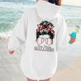 Busy Raising Ballers Messy Bun Funny Baseball Mom Women Hoodie Back Print Busy Raising Ballers Messy Bun Funny Baseball Mom Women Hoodie Back Print
