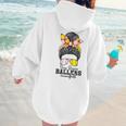 Busy Raising Ballers Softball Messy Bun Baseball Mom Women Hoodie Back Print Busy Raising Ballers Softball Messy Bun Baseball Mom Women Hoodie Back Print