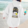 Busy Raising Ballers Tennis Baseball Mom Messy Bun Leopard Women Hoodie Back Print Busy Raising Ballers Tennis Baseball Mom Messy Bun Leopard Women Hoodie Back Print