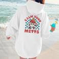Calm Your Mitts Baseball Mom Sport Lover Women Hoodie Back Print Calm Your Mitts Baseball Mom Sport Lover Women Hoodie Back Print