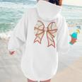 Coquette Bow Baseball Mama Baseball Mom Women Premium Women Hoodie Back Print Coquette Bow Baseball Mama Baseball Mom Women Premium Women Hoodie Back Print