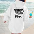Custom Baseball Mom Number 57 Heart For Mom Women Hoodie Back Print Custom Baseball Mom Number 57 Heart For Mom Women Hoodie Back Print