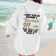 I Didn't Plan On Becoming a Baseball Mom Baseball Women Hoodie Back Print