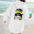Ecuador Baseball Mom Ecuadorian Baseball Girl Women Hoodie Back Print