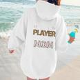 My Favorite T-Ball Player Calls Me Mom Baseball Mom Tee Ball Women Hoodie Back Print