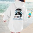 Guatemala Baseball Mom Messy Bun Women Hoodie Back Print Guatemala Baseball Mom Messy Bun Women Hoodie Back Print